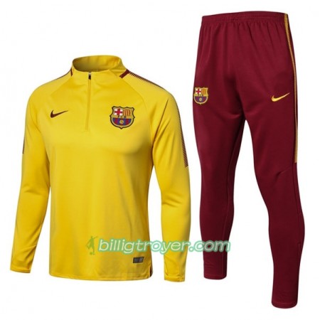 FC Barcelona Trenings Collegegenser Set 2017-18 Gul